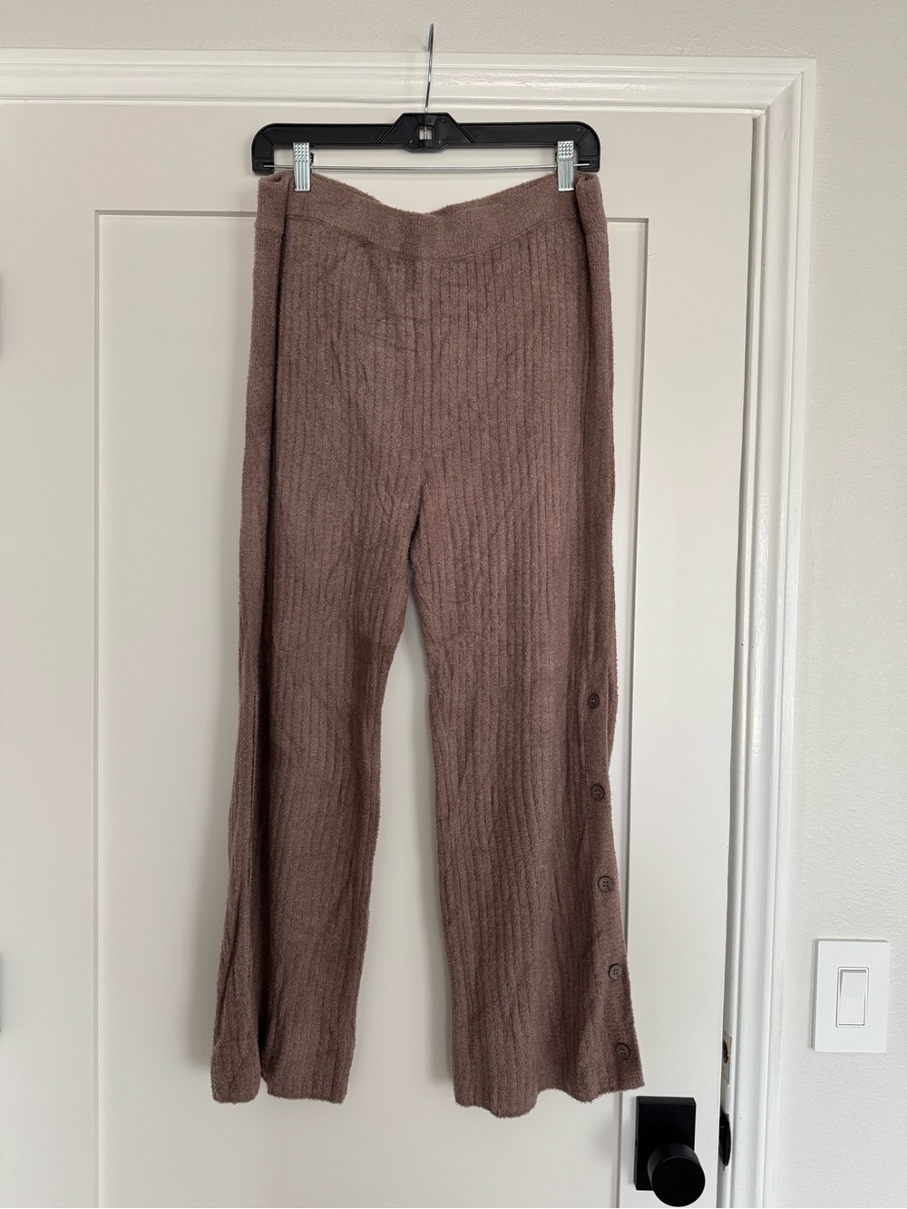 Barefoot Dreams Cozy Chic Cropped Button Pants | NWT | Size L